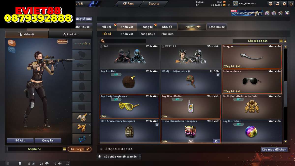 shop acc cf uy tin gia re